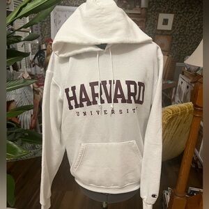 Harvard University White Hoodie by champion size S